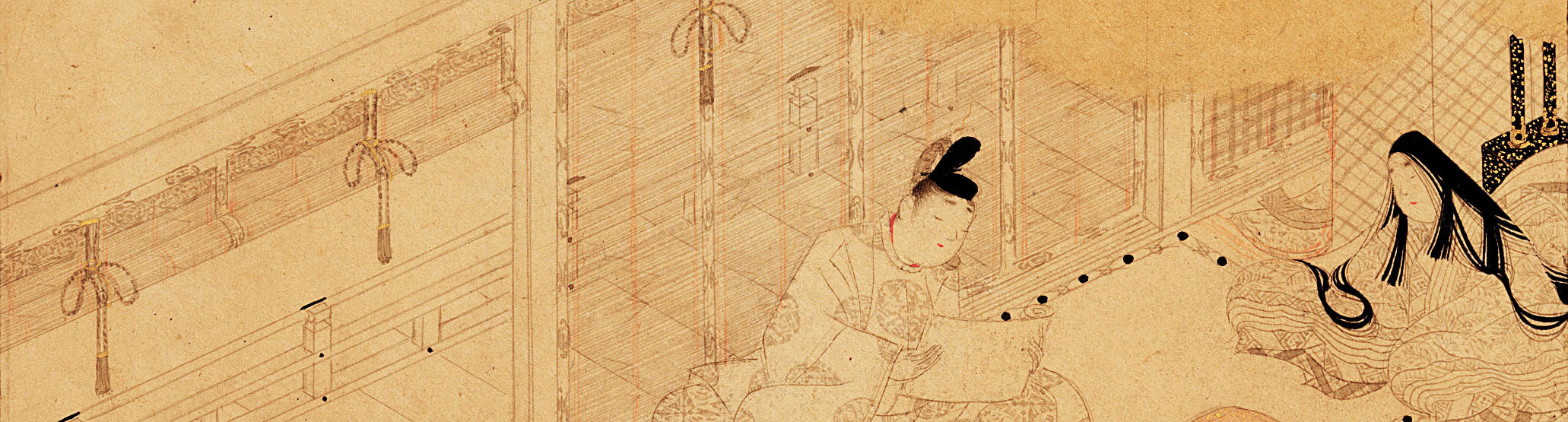 Tosa Mitsunori - Albums of scenes from The Tale of Genji (detail) - early 17th century - The Metropolitan Museum of Art, New York