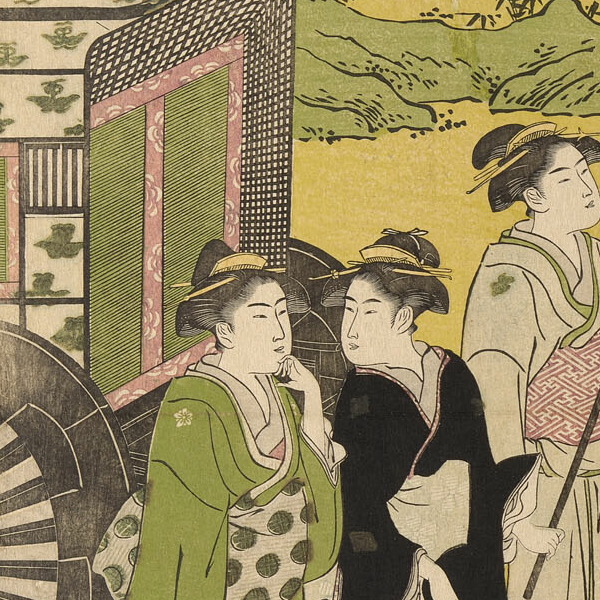 Chobunsai Eishi - Fuji no uraba, from the series “A Fashionable Parody of the Tale of Genji (Furyu yatsushi Genji)” - 1784-1799 - The Art Institute of Chicago.