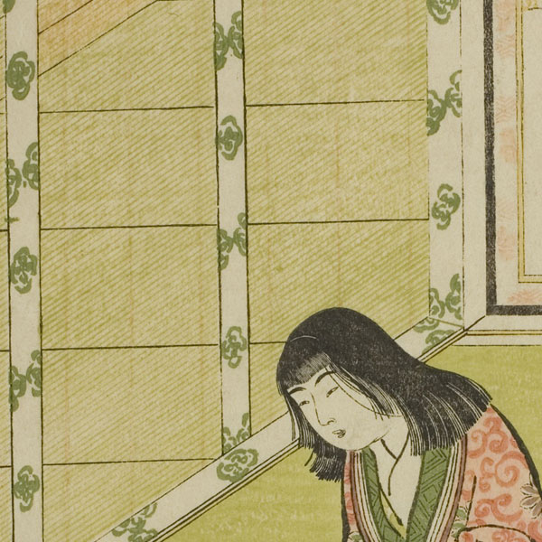 Torii Kiyonaga - The Third Princess and Her Kitten, from an untitled series of court ladies - 1779-1789 - The Art Institute of Chicago