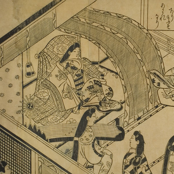 Sugimura Jihei - Yoshitsune’s Encouter with Princess Joruri, from “The Tale of Joruri in Twelve Episodes (Joruri Junidan Zoshi)” - 1679-1709 - The Art Institute of Chicago