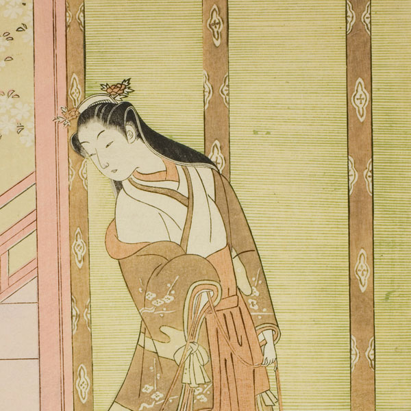 Suzuki Harunobu - The Third Princess and Her Pet Cat - 1762-1770 - The Art Institute of Chicago