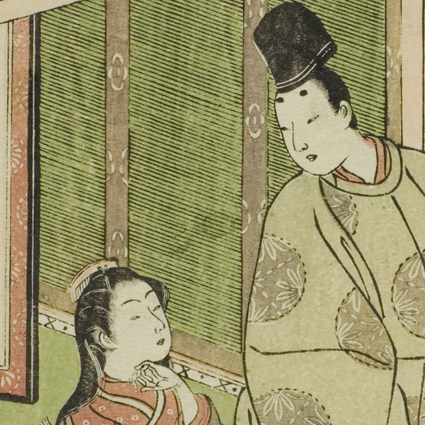 Katsukawa Shunsho - “Ru”: Northern Province, from the series “Tales of Ise in Fashionable Brocade Pictures (Furyu nishiki-e Ise monogatari)” - 1767-1778 - The Art Institute of Chicago