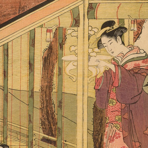 Utagawa Toyokuni I - A procession of women holding shimadai decorations - 1784-1806 - The Art Institute of Chicago